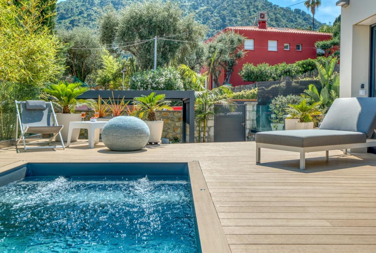 Deluxe Villa Graziella 200 M From The Beach Eze Exterior photo